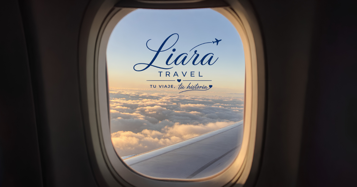 Imagen de avión vista desde la ventana